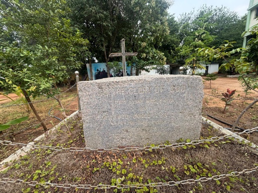 Foundation stone of Christ Church